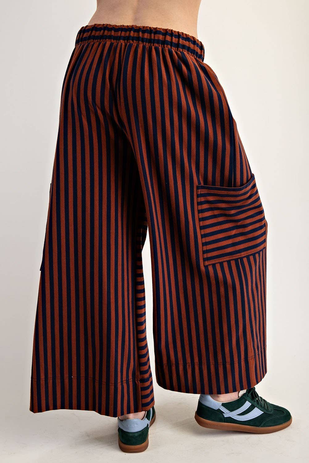 PL7632 - STRIPED SIDE POCKET PANTS