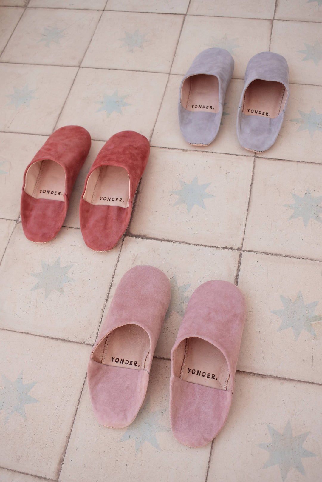 Suede Babouche Slippers | Apricot