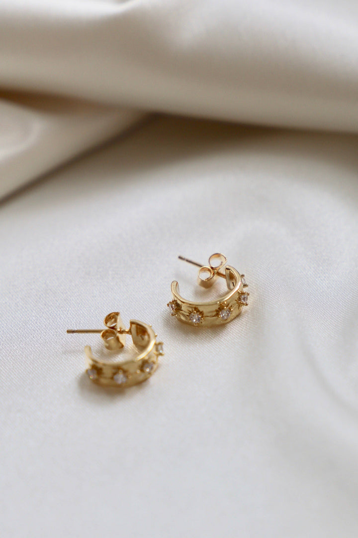 CZ STAR THICK HOOPS KW992