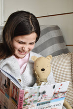 Load image into Gallery viewer, Agatha the Bear Doll- Chambray skirt