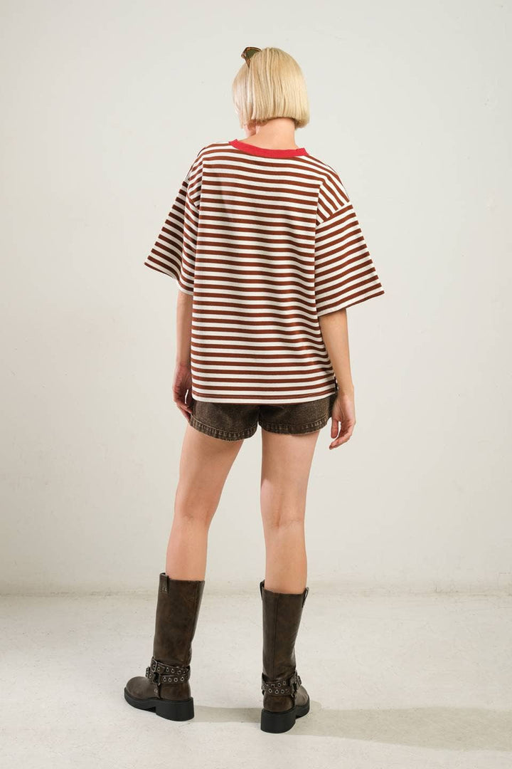 A striped knit top - FT1255