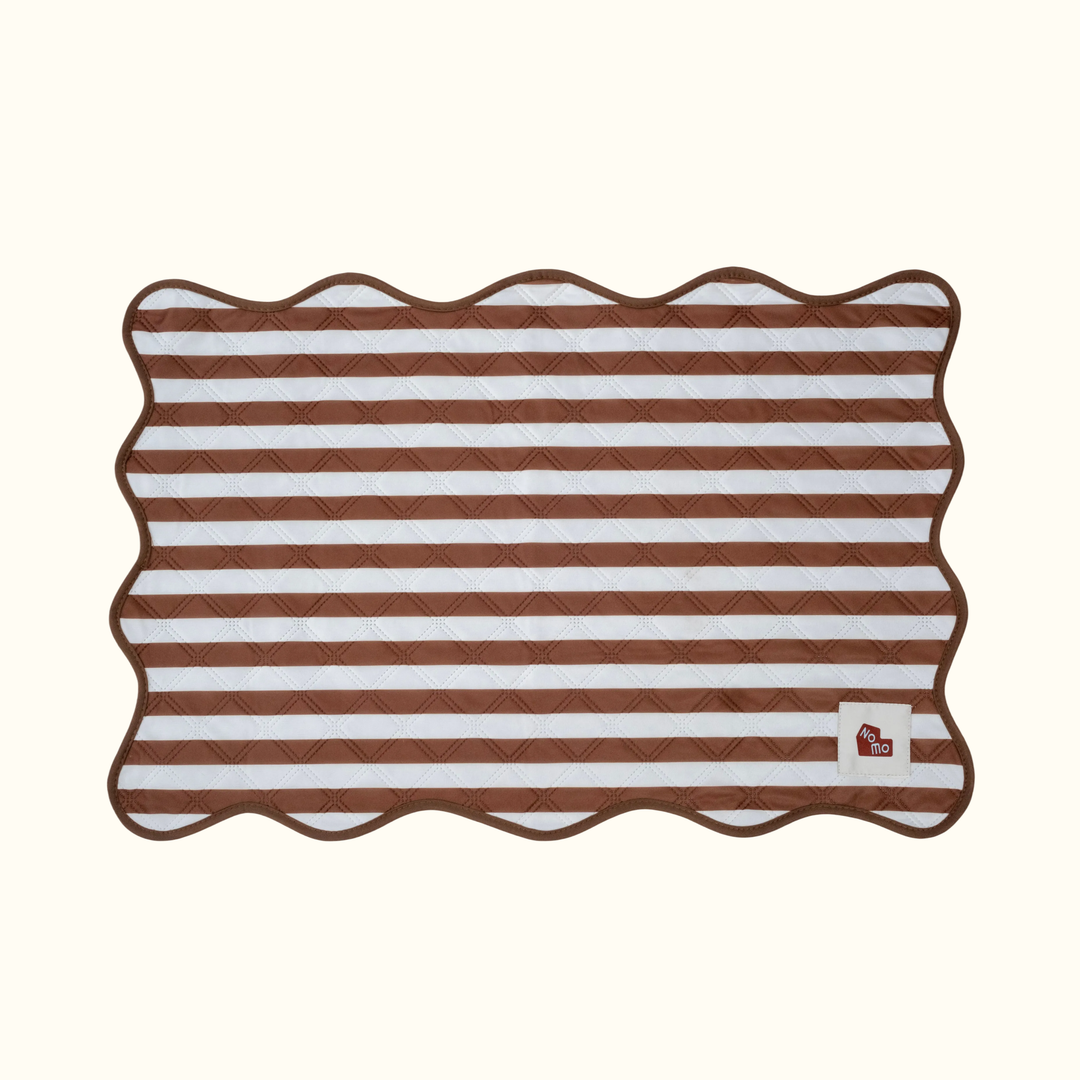 Reusable Washable Dog Pee Pad, Brown &amp; Beige NOMO3