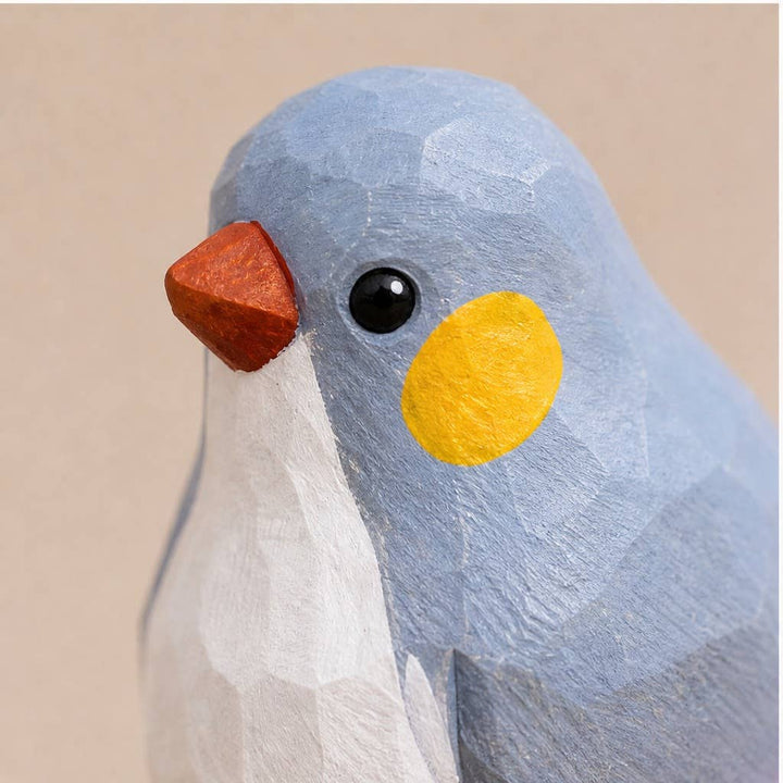 Artisan Hand-Carved Basswood Bird Figurine
