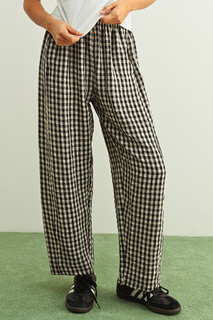 GINGHAM PANTS MM861