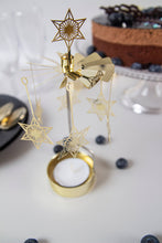 Load image into Gallery viewer, Rotary Candleholder, Art Deco Star, Gold