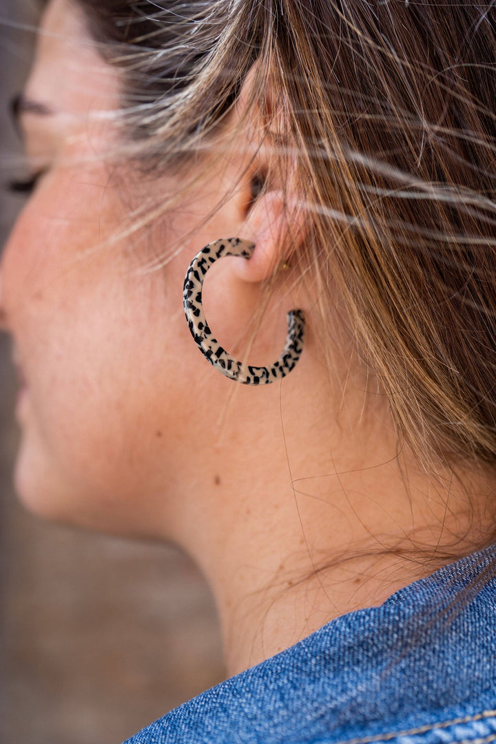Camy Hoops - Black Dot // Jewelry, Earrings, Fall SS233