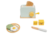 Load image into Gallery viewer, Brunch Time Wooden Toaster Set, Developmental Toy
