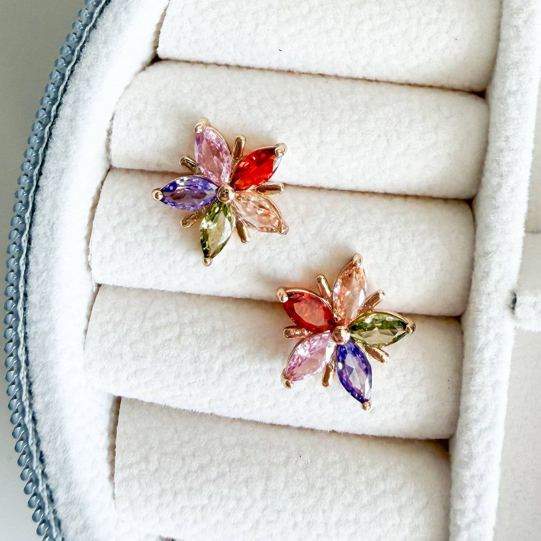 Star Gemstone Stud Earrings NC233