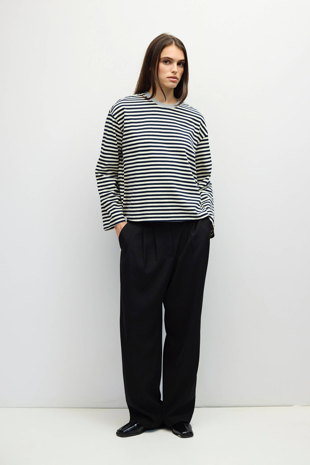 The Jessie Top | Striped Long Sleeve T-Shirt A674