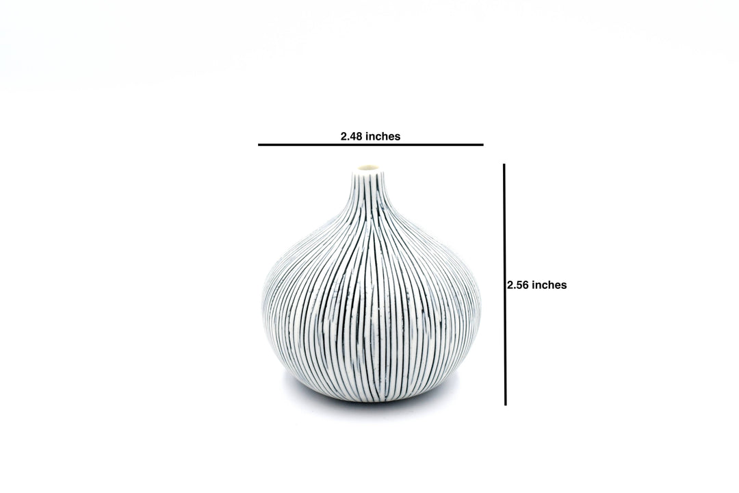 192W27 CONGO TINY S-Handcrafted Porcelain Bud Vase