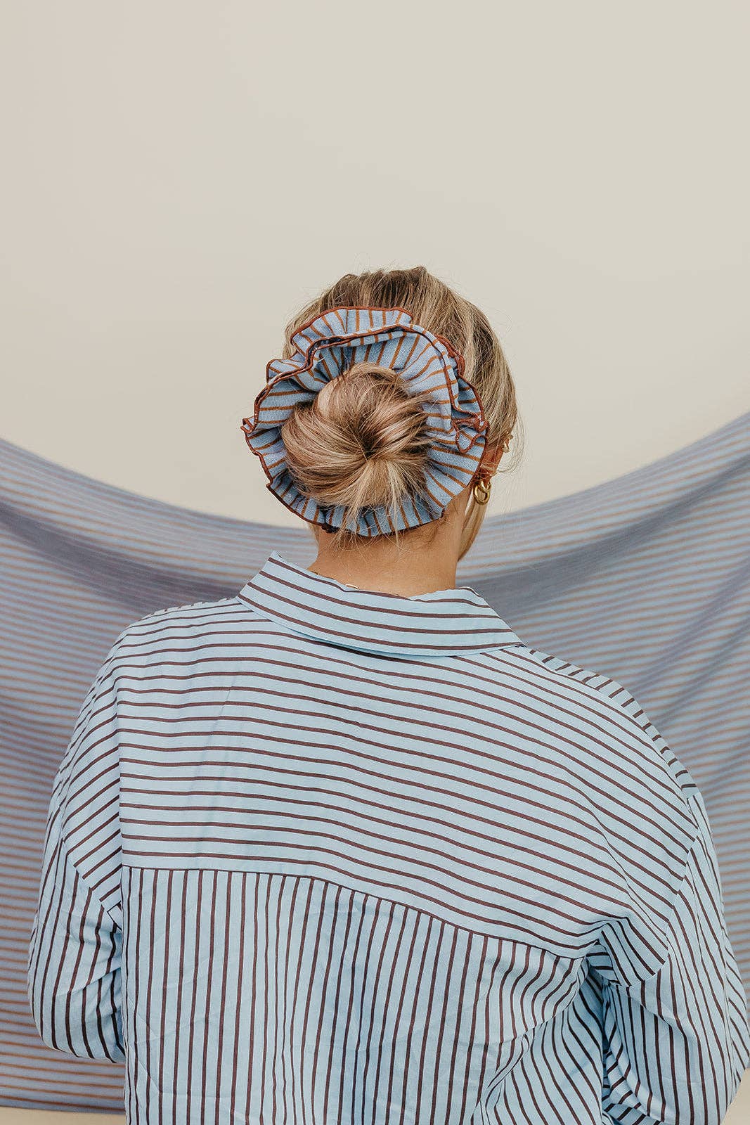 STRIPED CORSET SCRUNCHIE KX17