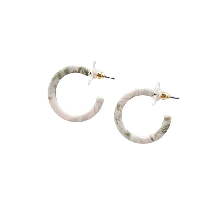 Cam Mini Hoops - Sage // Jewelry, Earrings, Fall SS89