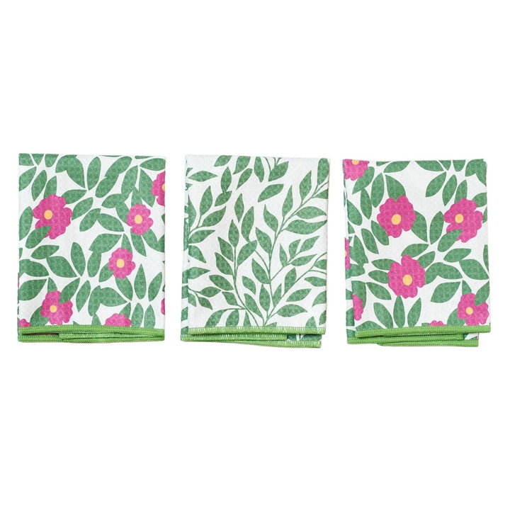 Mighty Mini Towel (Set of 3) Reversible - KN Beach Roses