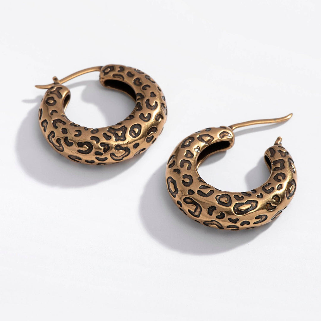 Leopard Hoops