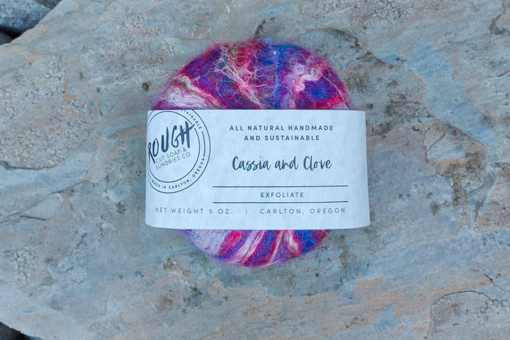 Felted Handcrafted Artisan Rough Cut Soap