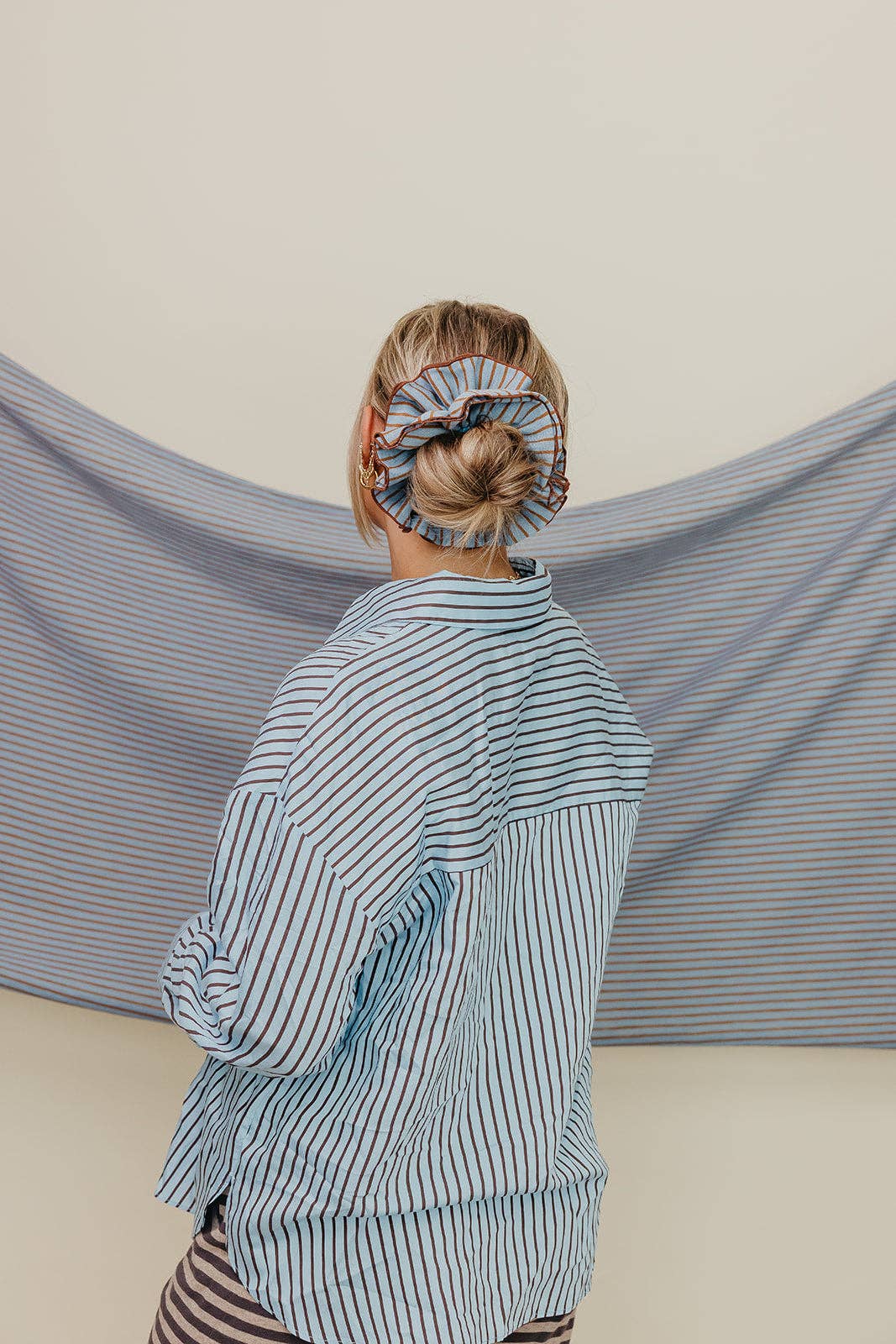STRIPED CORSET SCRUNCHIE KX17