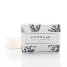 Load image into Gallery viewer, Aloe Leaf &amp; Mint Shea Butter Soap - Bath Bar