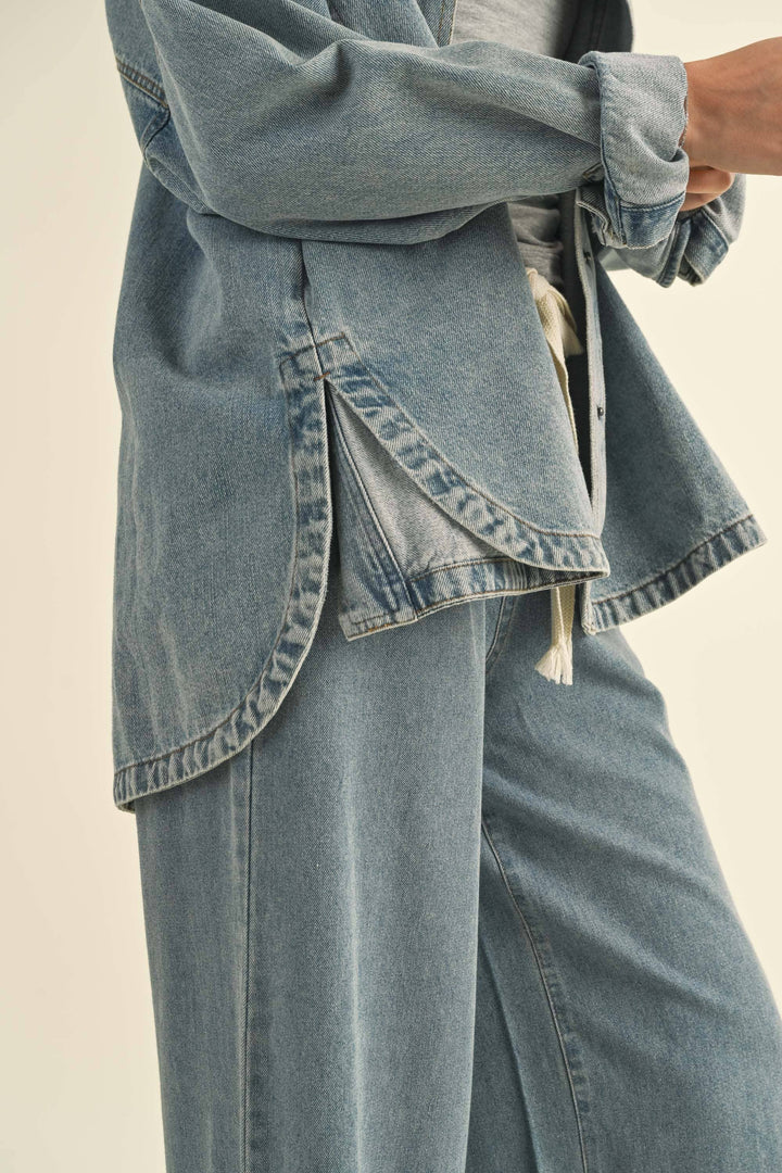 DENIM SHACKET J3037