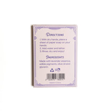 Load image into Gallery viewer, Lavender Paper Soap