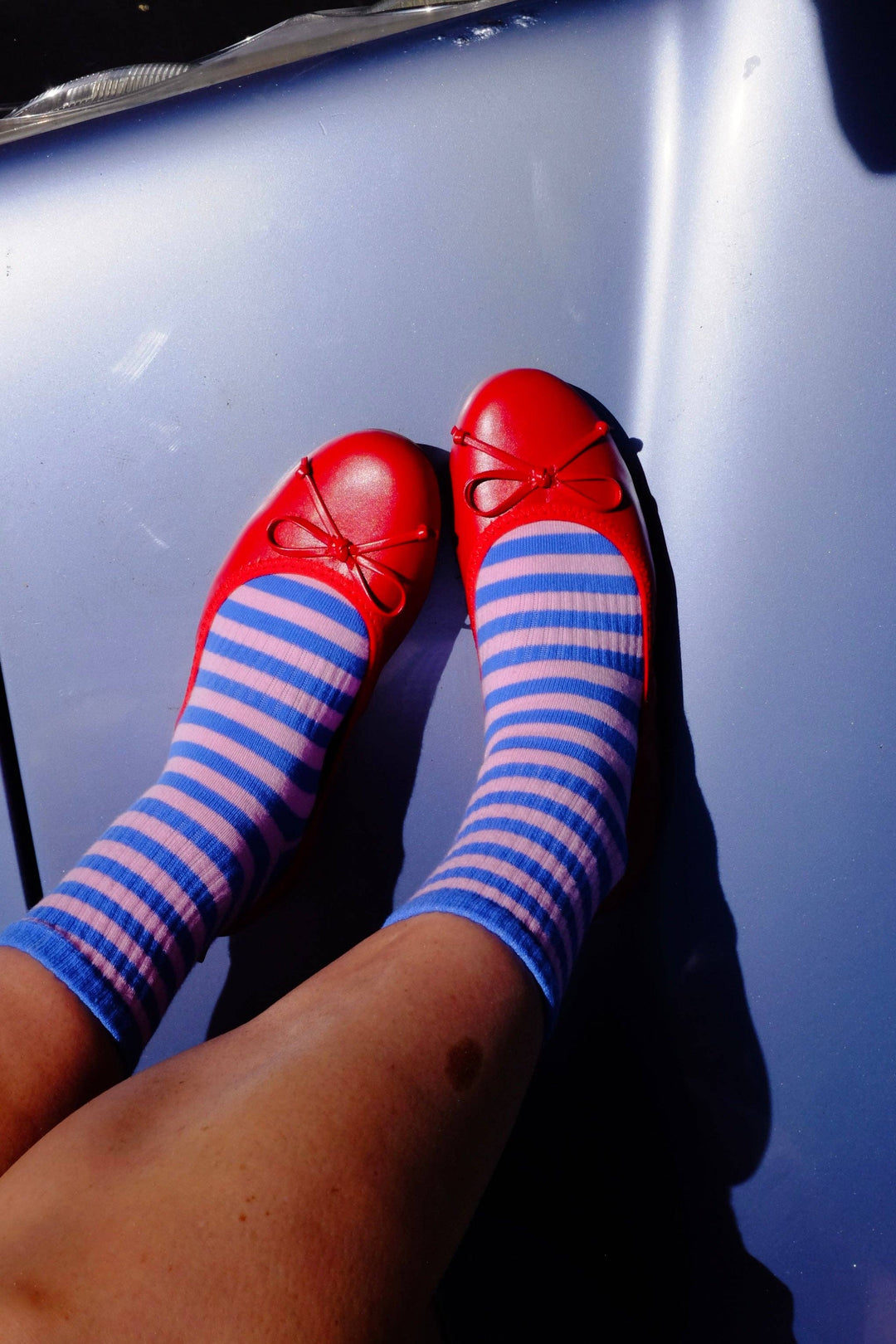 Retro Ribbed Striped Socks Spring time