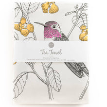Load image into Gallery viewer, Anna&#39;s Hummingbird Tea Towel - West Coast Birds