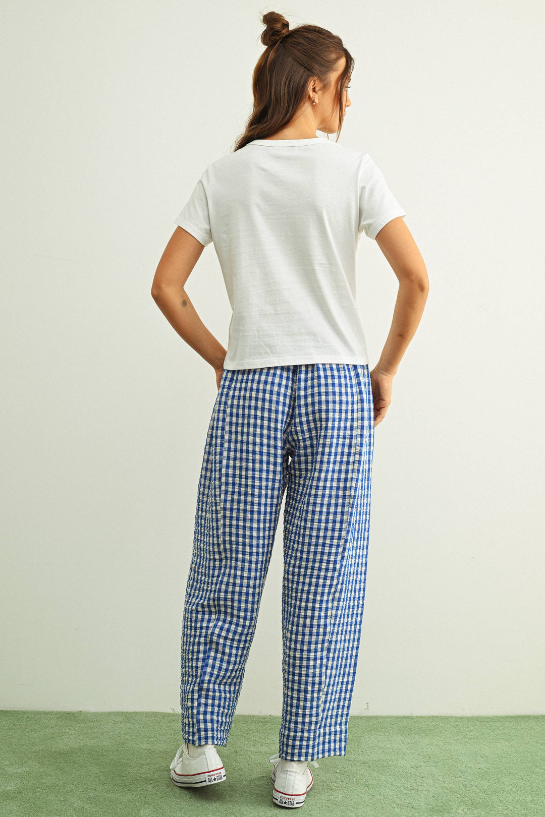 GINGHAM PANTS MM861
