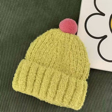 Load image into Gallery viewer, CHILDREN&#39;S COLORFUL BALL SOFT KNITTED HAT ACC43
