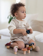 Load image into Gallery viewer, Mushroom Wood &amp; Silicone Toy|Teething|Fine Motor|Montessori