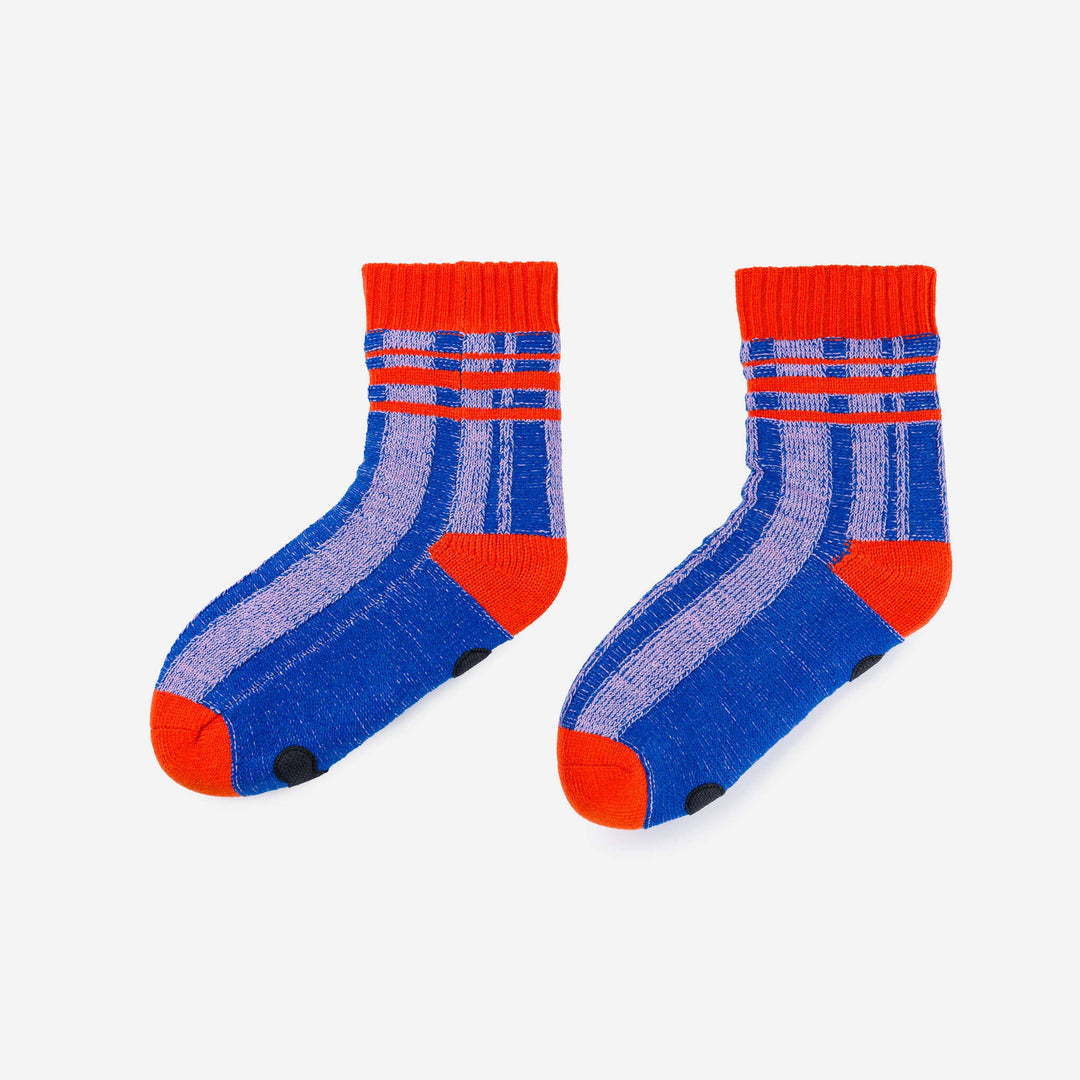 Plaid Stripe House Socks VR762