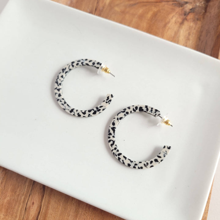 Camy Hoops - Black Dot // Jewelry, Earrings, Fall SS233