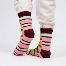 Load image into Gallery viewer, Zipper Stripe House Socks VR983