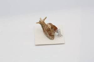 Helix Garden Snail Porcelain Decorative Figurine Miniature sa10