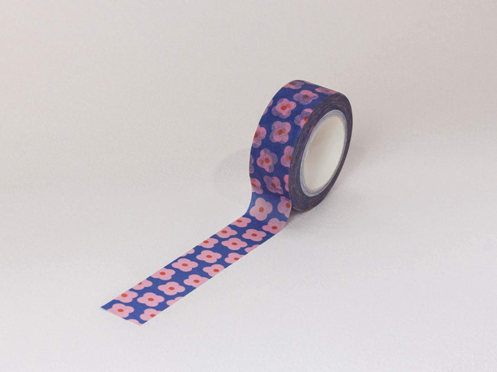 Primrose Party 15mm • Retro Scattered Flowers Washi Tape MD22