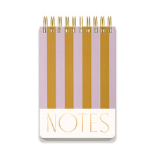 Load image into Gallery viewer, Large Chunky Notepad - Lilac + Ochre Stripes
