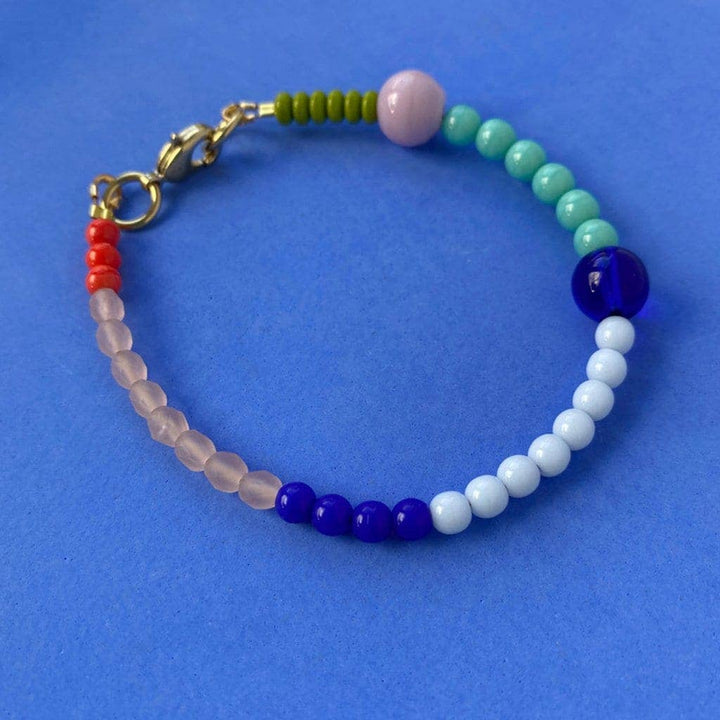 Colourful Beaded Bracelet, Multicolour Statement Bracelet LAB2