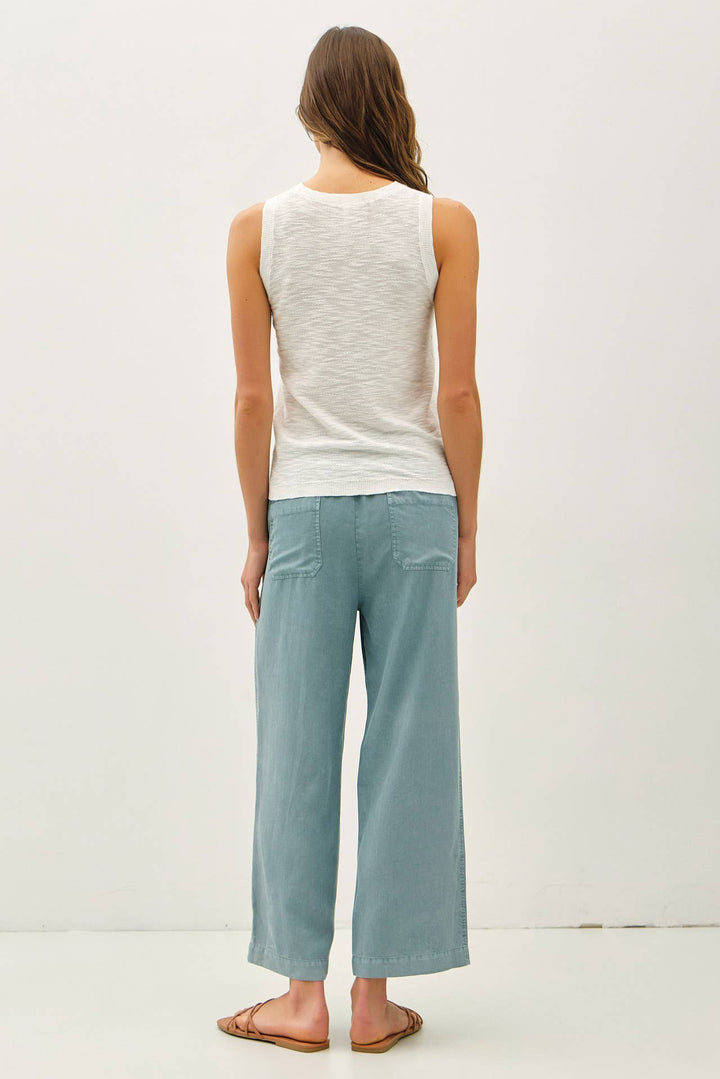 TENCEL DRAWSTRING WIDE LEG PANTS BC234