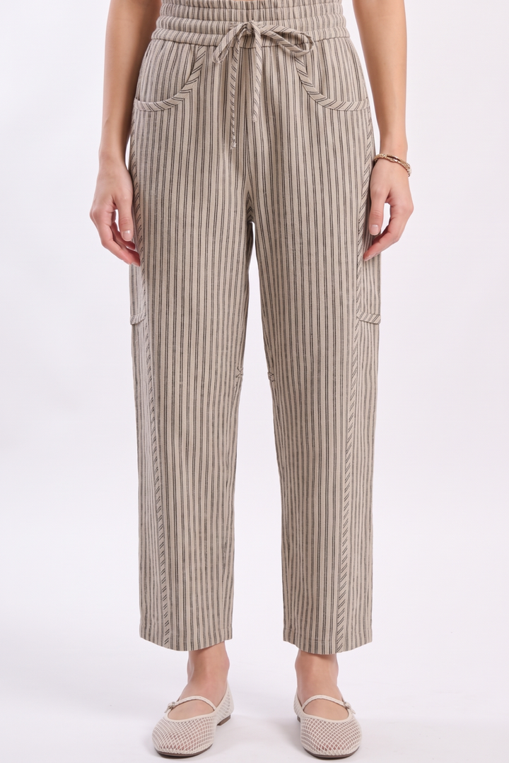 CB168 Pinstripe Drawstring Pants
