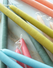 Load image into Gallery viewer, Hand-Dipped Taper Candle Pair, Sea Glass