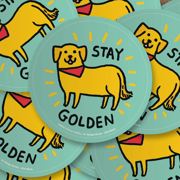 Stay Golden Big Sticker