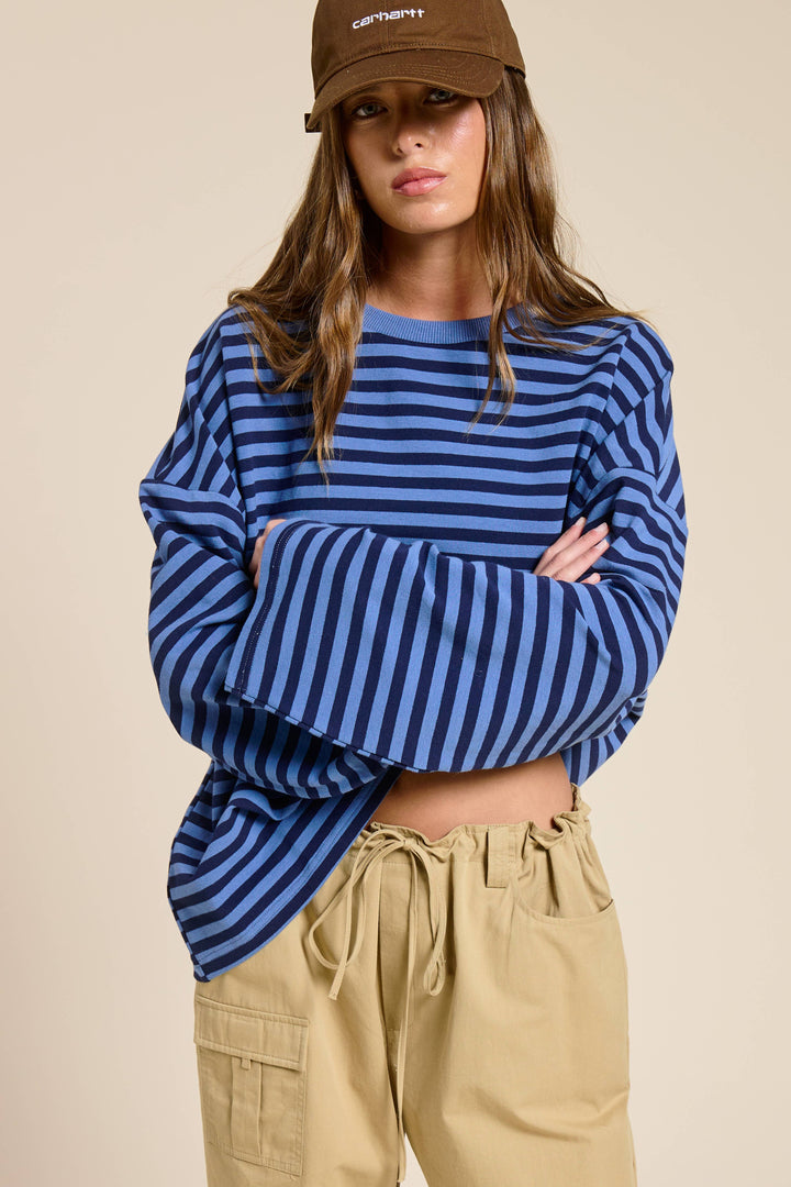 Striped Terry Top MOS23