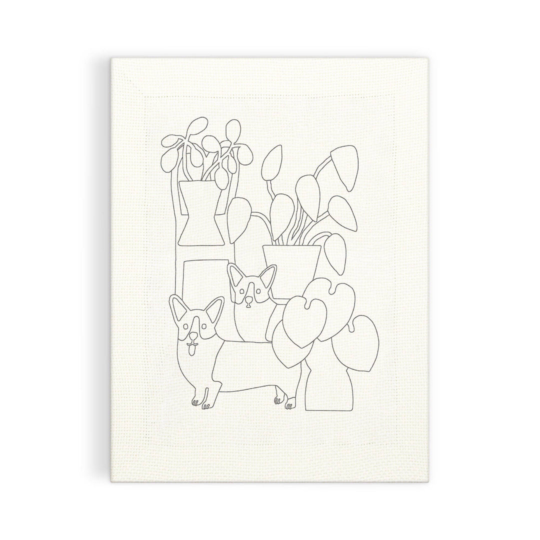 Corgi Friends Punch Needle Kit