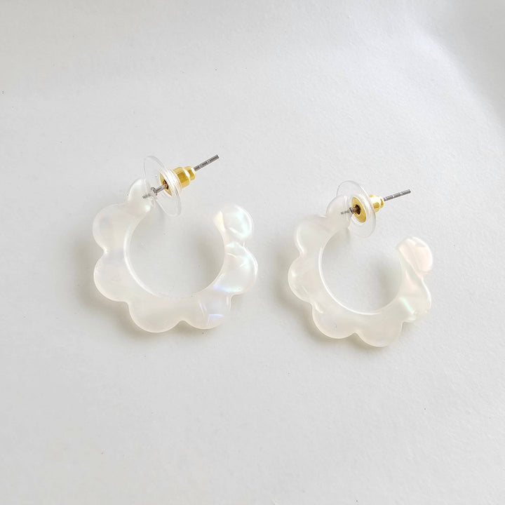Flora Mini Hoops - Opalite // Spring, Earrings, Jewelry SSF23