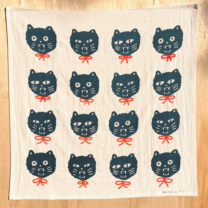 BAD CATS tea towel NICE2