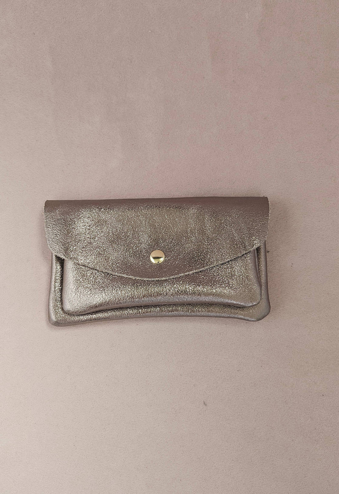 Kangaroo double pocket leather wallet Sky RM37