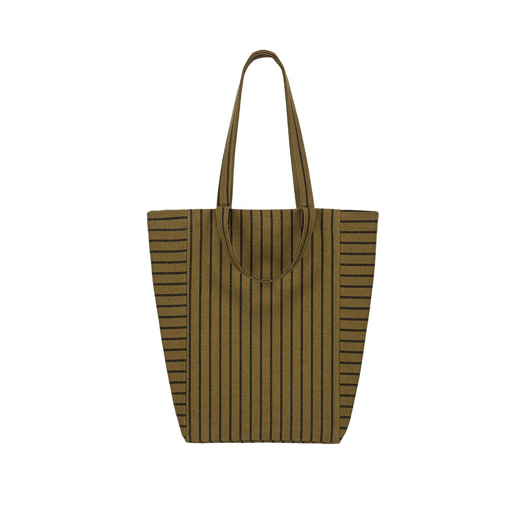 ELISABETH TOTE BAG TENNIS BLACK /  OLIVE