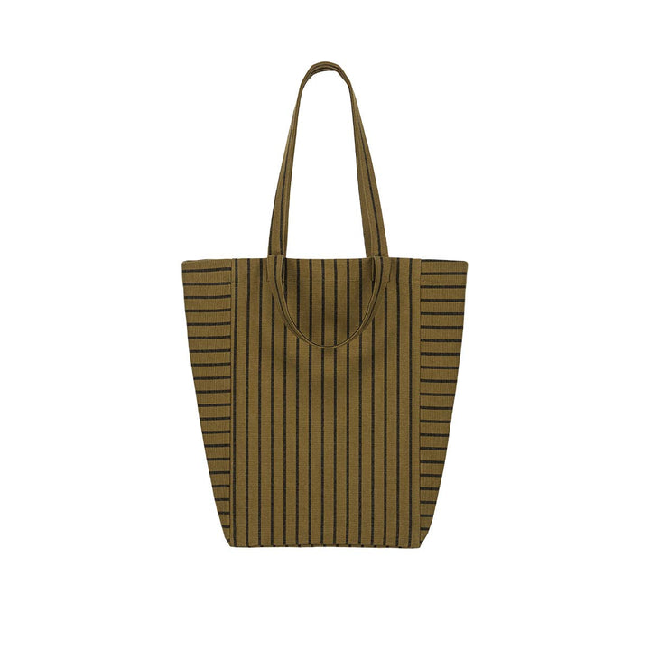 ELISABETH TOTE BAG TENNIS BLACK /  OLIVE
