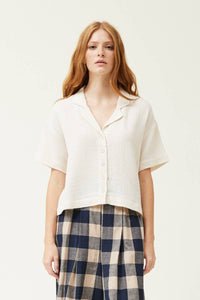 41585GZ - COTTON GAUZE SHORT SLEEVE SHIRT