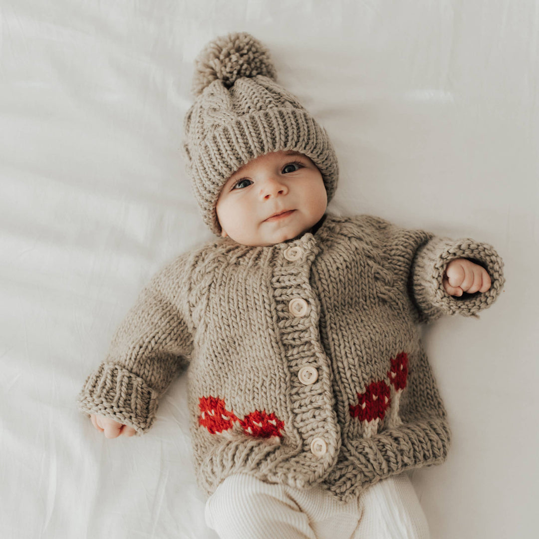 Mushroom Pebble Cardigan Sweater Baby &amp; Toddler
