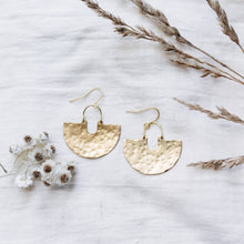 Load image into Gallery viewer, Hammered Flint Earrings