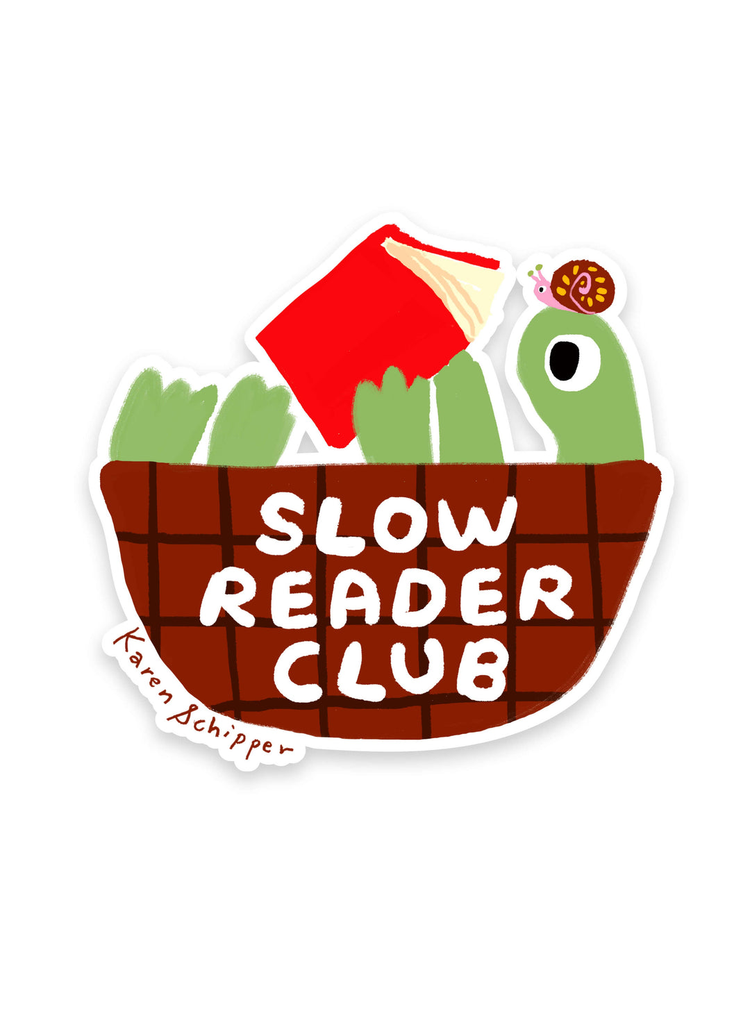 Slow Reader Club Sticker – Funny Book Lover Vinyl Sticker